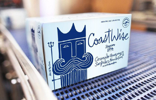 CoastWise啤酒包裝設計，居然將海王波塞冬畫成了人魚！
