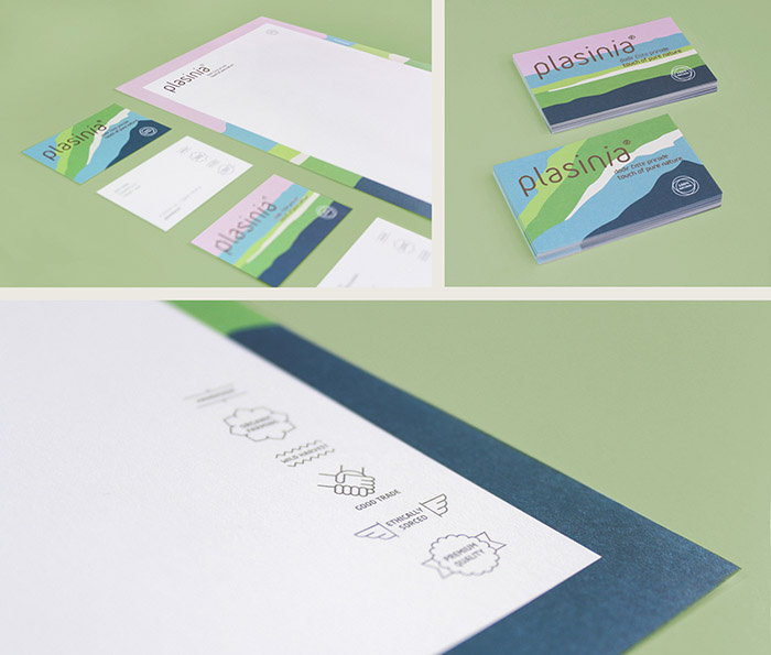 PLASINIA化妝品品牌形象VI設(shè)計包裝設(shè)計，傳達全天然產(chǎn)品系列