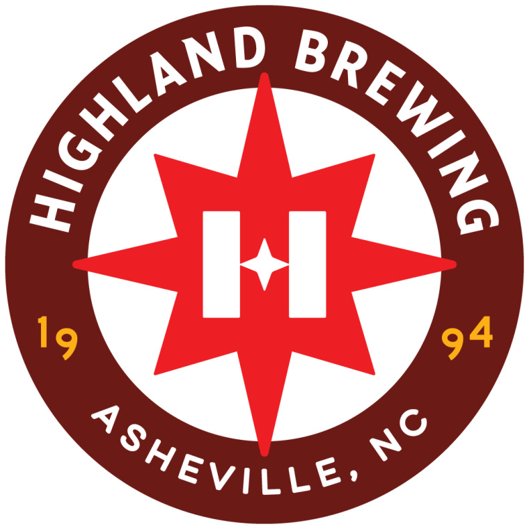 Highland Brewing啤酒包裝設(shè)計標(biāo)志設(shè)計，字母“H”與指南針巧妙的融合