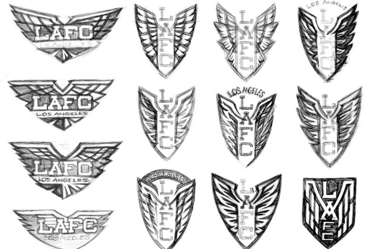 LAFC波峰概念草圖設計-上海logo設計公司