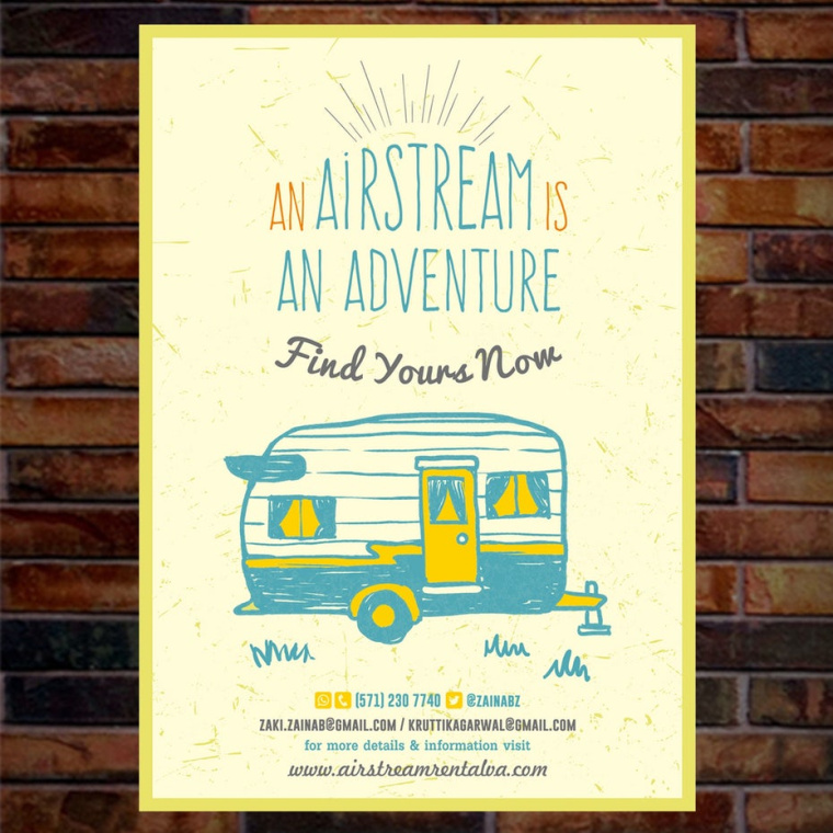 mrsdesign_indonesia 設計公司為Airstream Rental VA 設計的海報設計-如何設計一個海報終極指南