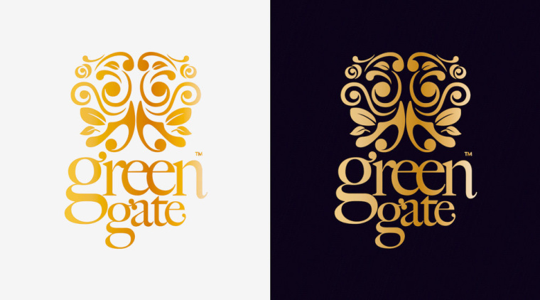 Green Gate護(hù)膚品牌標(biāo)志設(shè)計(jì)包裝設(shè)計(jì)，縷縷金箔增添優(yōu)雅的健康精髓