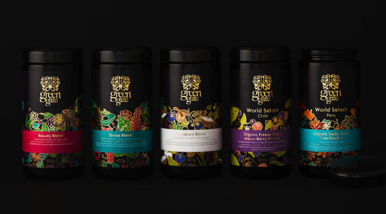 Green Gate護(hù)膚品牌標(biāo)志設(shè)計(jì)包裝設(shè)計(jì)，縷縷金箔增添優(yōu)雅的健康精髓