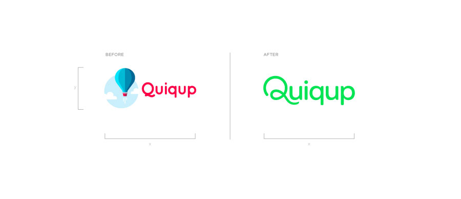 Quiqup 物流快遞配送公司品牌形象重塑-新舊logo設(shè)計對比