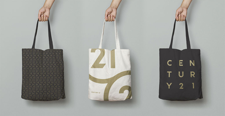 Century 21 房地產(chǎn)中介代理公司新品牌形象設(shè)計與logo設(shè)計-手提袋 Century 21 房地產(chǎn)中介代理公司新品牌形象設(shè)計與logo設(shè)計-手提袋
