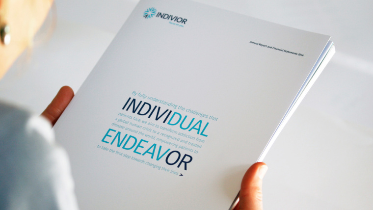 INDIVIOR制藥公司LOGO設計與年度報告宣傳畫冊設計 INDIVIOR制藥公司LOGO設計與年度報告宣傳畫冊設計