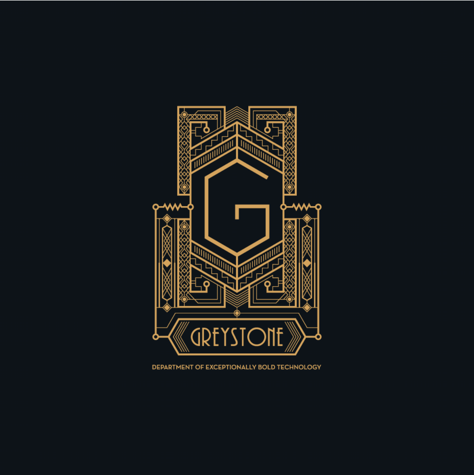 傳達復古和傳統風格的幾何logo-藝術裝飾徽標logo設計
