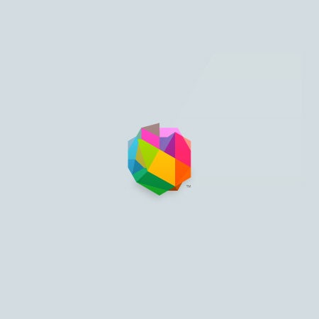 3D幾何徽標logo設計-立體彩色logo