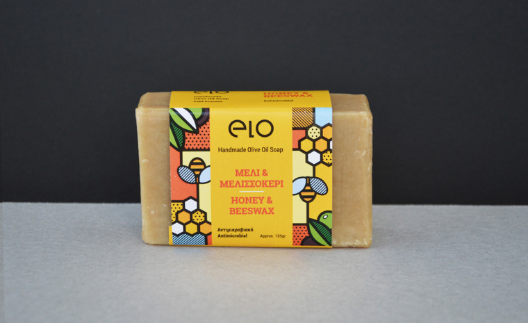 Elo 天然手工肥皂品牌波譜幾何藝術(shù)風(fēng)格包裝設(shè)計(jì)