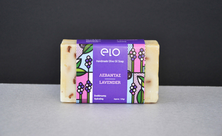 Elo 天然手工肥皂品牌波譜幾何藝術(shù)風(fēng)格包裝設(shè)計(jì)