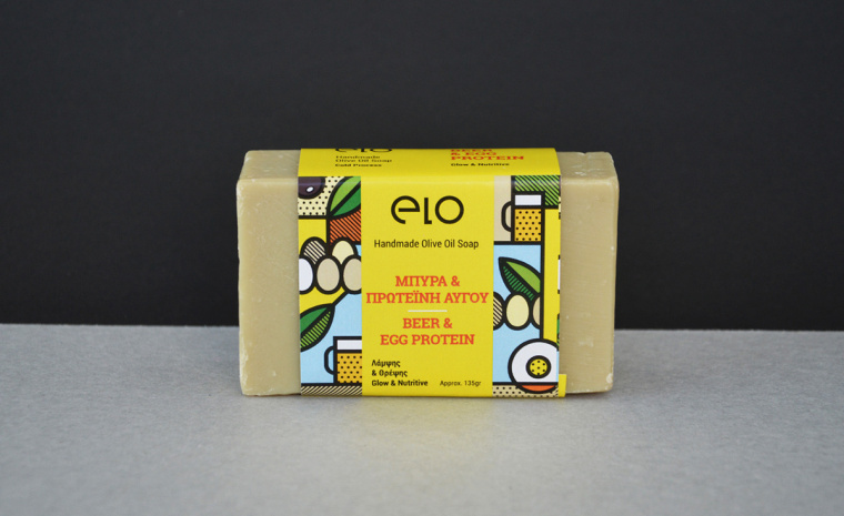 Elo 天然手工肥皂品牌波譜幾何藝術(shù)風(fēng)格包裝設(shè)計(jì)