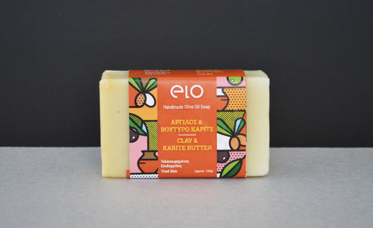 Elo 天然手工肥皂品牌波譜幾何藝術(shù)風(fēng)格包裝設(shè)計(jì)