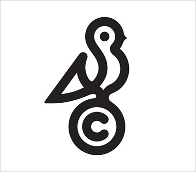 2018年10個最新標志logo設計趨勢-連續線條藝術標志設計logo設計