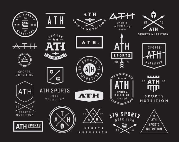 ATH運動營養概念logo設計-上海logo設計公司健康保健營養logo靈感 ATH運動營養概念logo設計-上海logo設計公司健康保健營養logo靈感