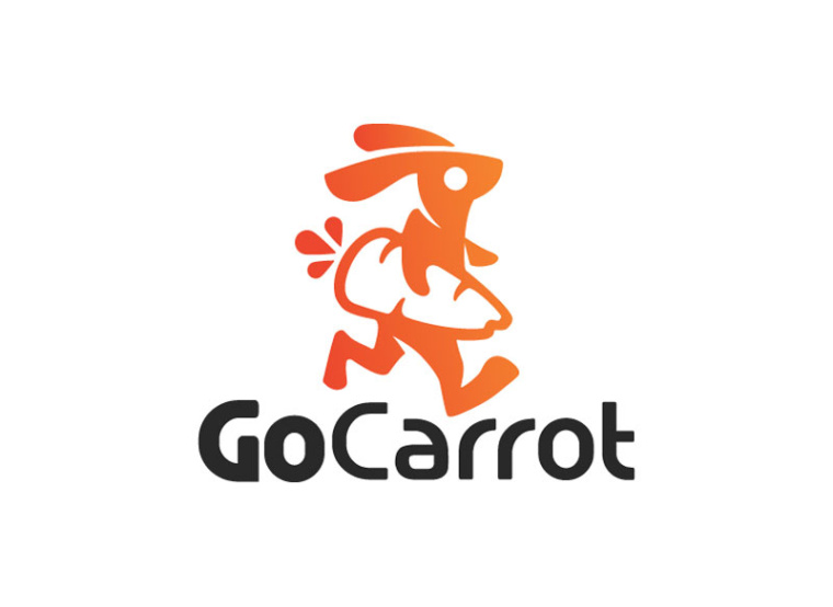 胡蘿卜和兔子結合的logo設計-上海logo設計公司健康營養logo靈感 胡蘿卜和兔子結合的logo設計-上海logo設計公司健康營養logo靈感