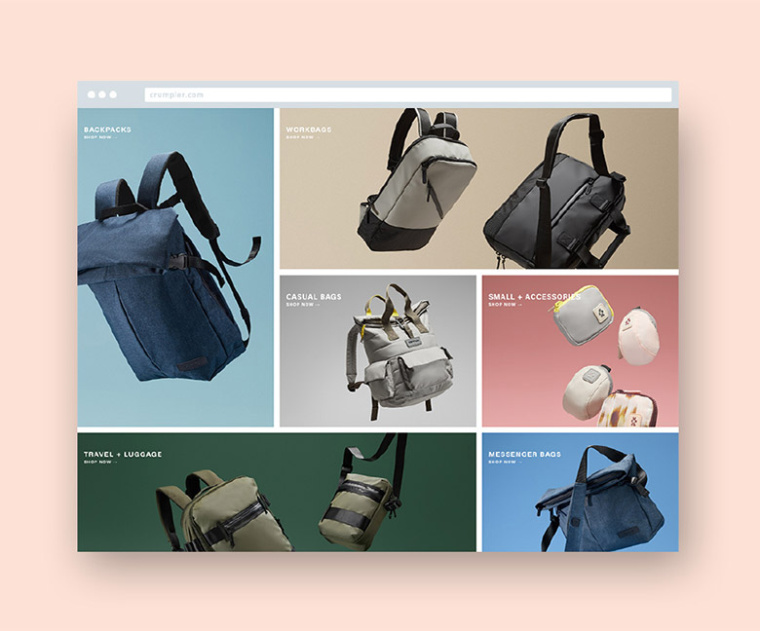 澳洲Crumpler小野人箱包品牌新logo設計，由字母組成的抽象人物