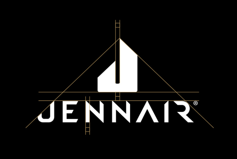 JennAir廚房電器用具品牌LOGO設計,源自通風爐灶和字母J的logo JennAir廚房電器用具品牌LOGO設計,源自通風爐灶和字母J的logo