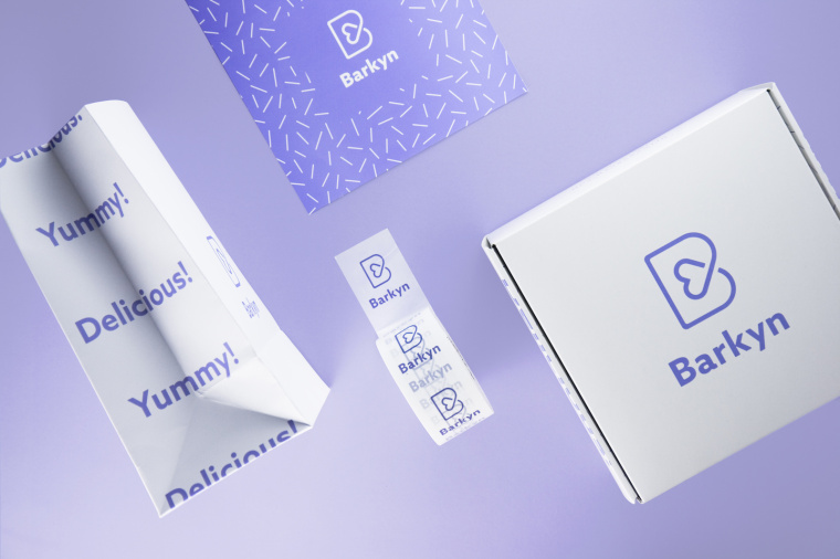 Barkyn 狗糧寵物食品品牌形象設計-logo設計包裝設計，淡雅溫馨風格展現寵物之愛