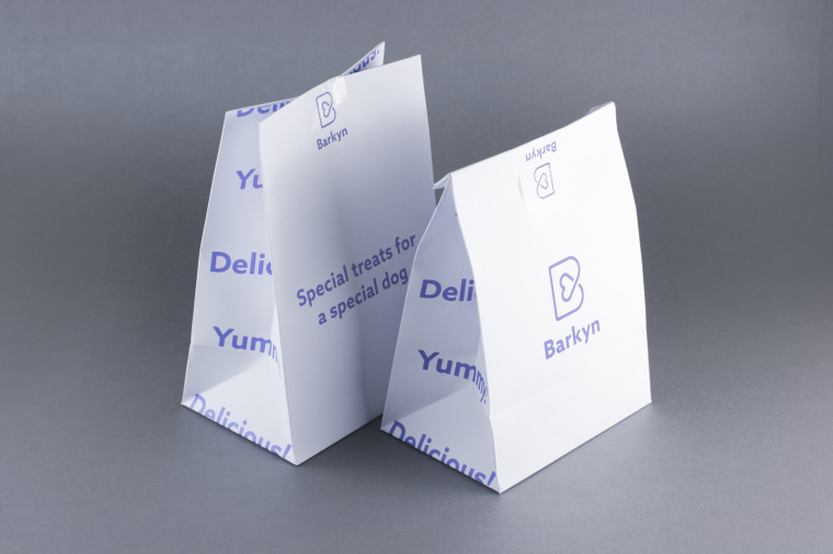 Barkyn 狗糧寵物食品品牌形象設計-logo設計包裝設計，淡雅溫馨風格展現寵物之愛