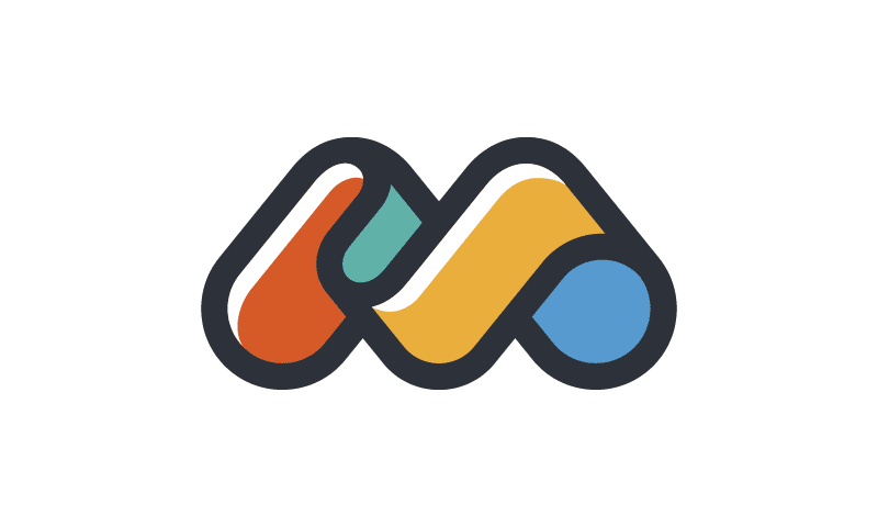 字母M標志logo設計-上海logo設計公司靈感欣賞