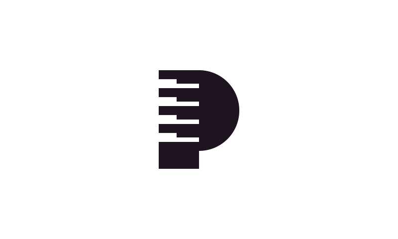 字母P標志logo設計-上海logo設計公司靈感欣賞
