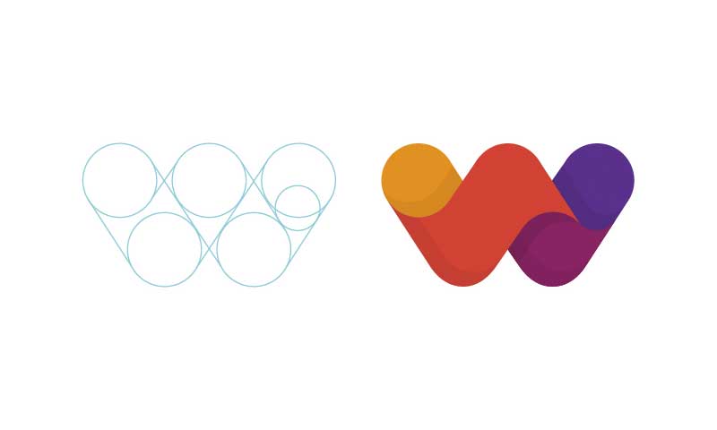 字母W標志logo設計-上海logo設計公司靈感欣賞