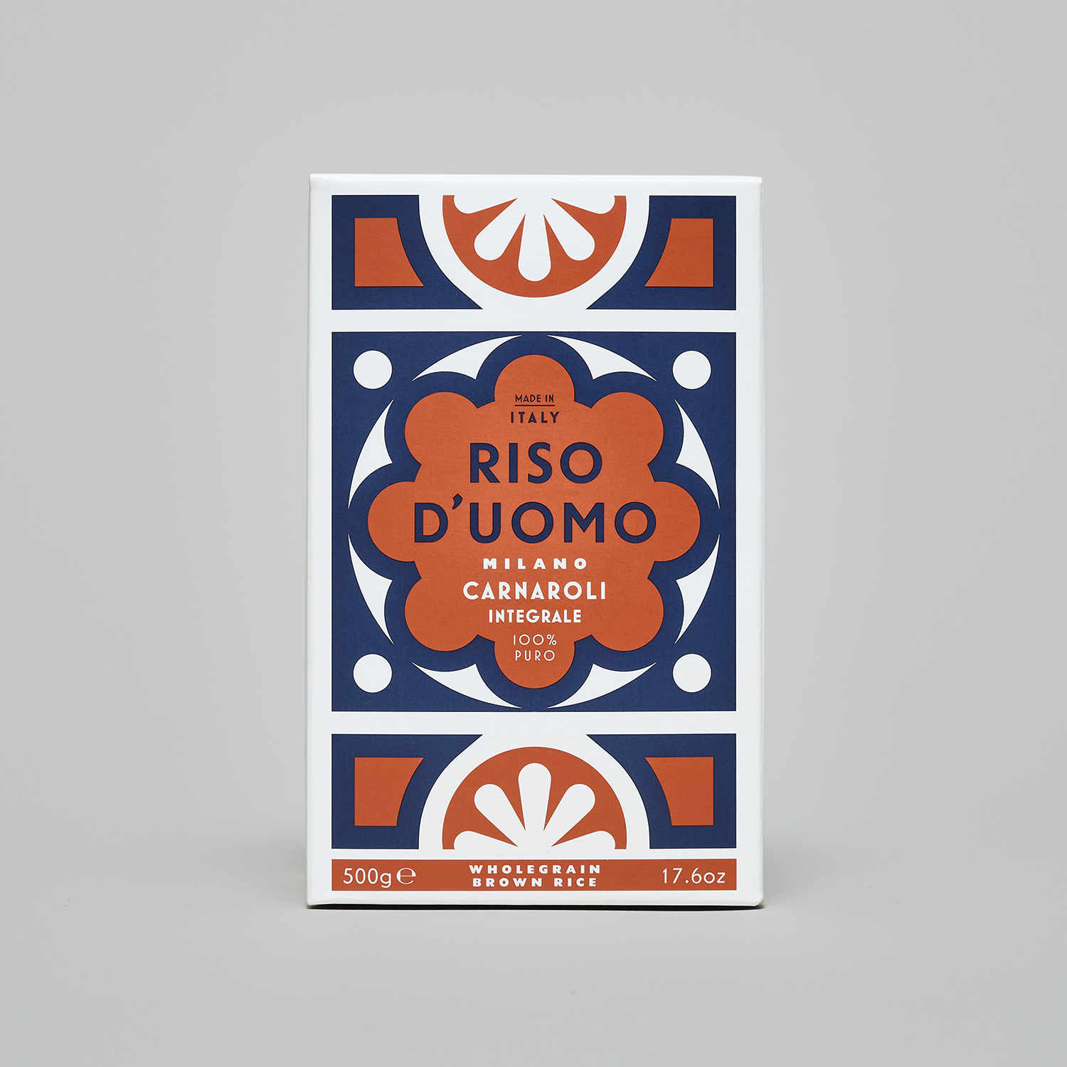 Riso D’uomo 大米包裝設(shè)計(jì)，華麗大理石地磚圖案靈感