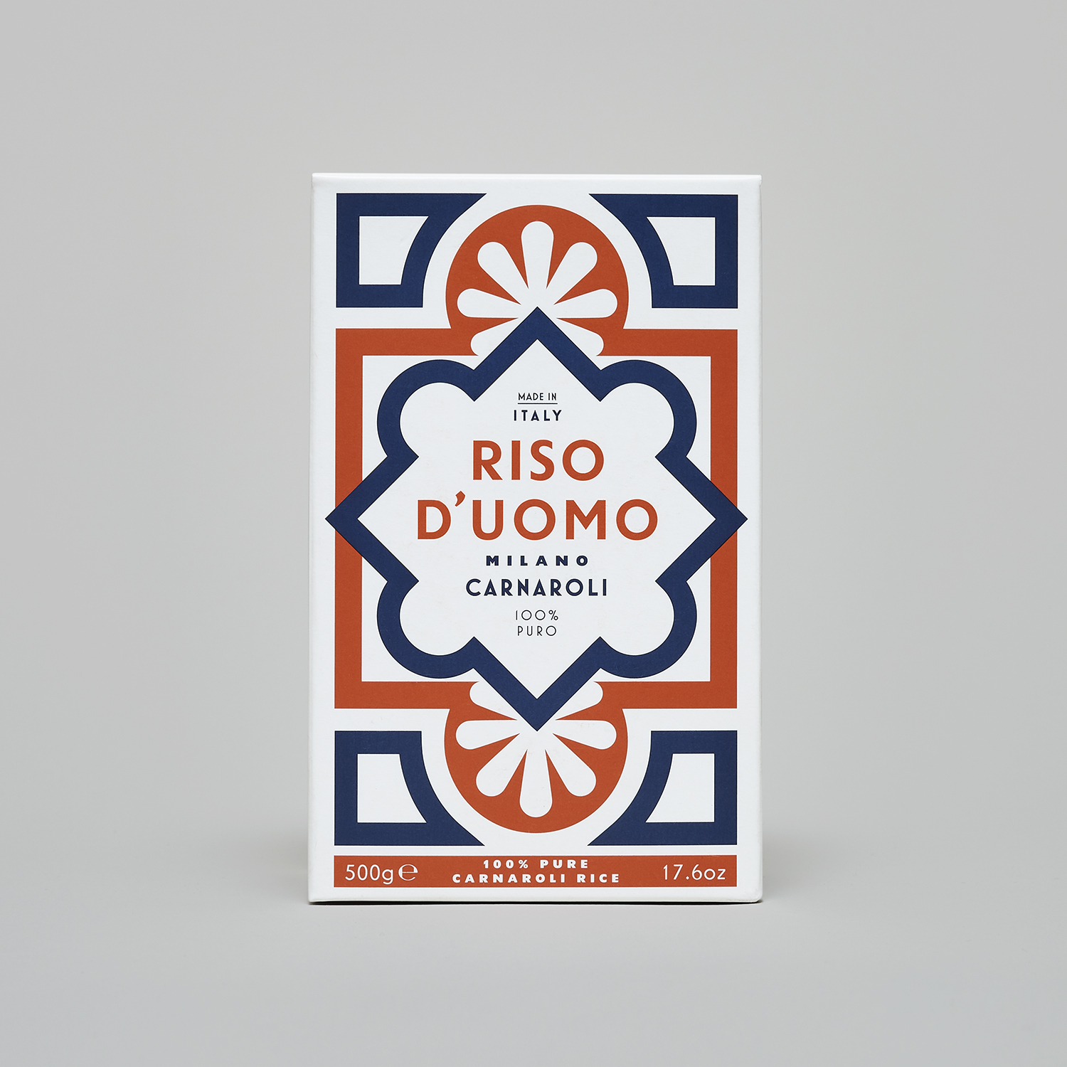 Riso D’uomo 大米包裝設(shè)計(jì)，華麗大理石地磚圖案靈感