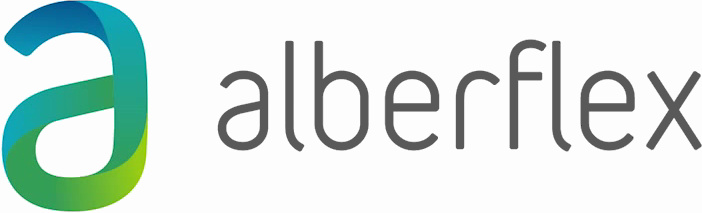 巴西大型辦公家具生產商Alberflex企業品牌形象設計logo設計-漸變色設計