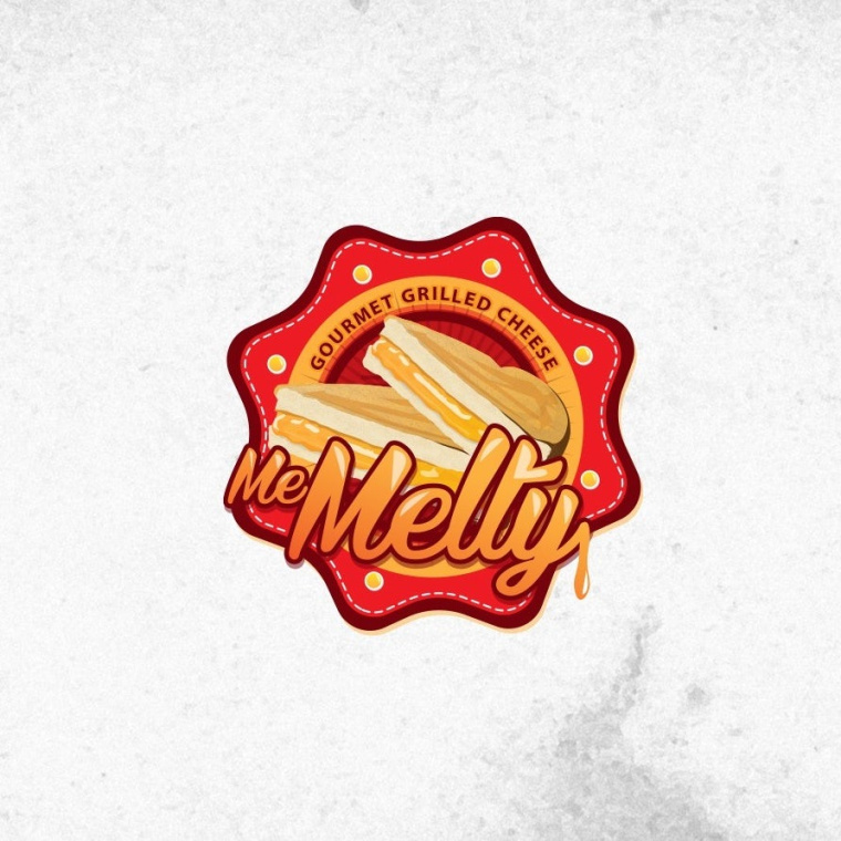 自然色彩方案標志設計：MeMelty標志設計