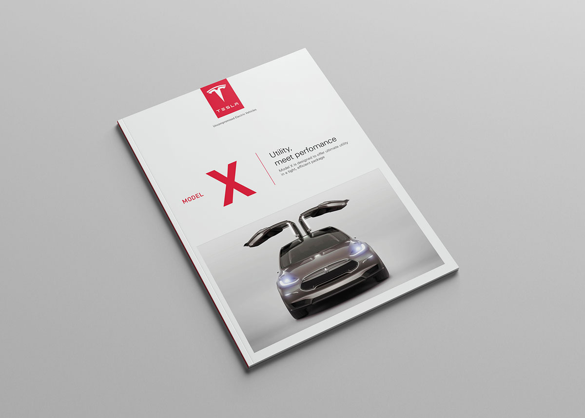 特斯拉Model S與Model XModel X汽車宣傳畫冊設計-上海畫冊設計公司