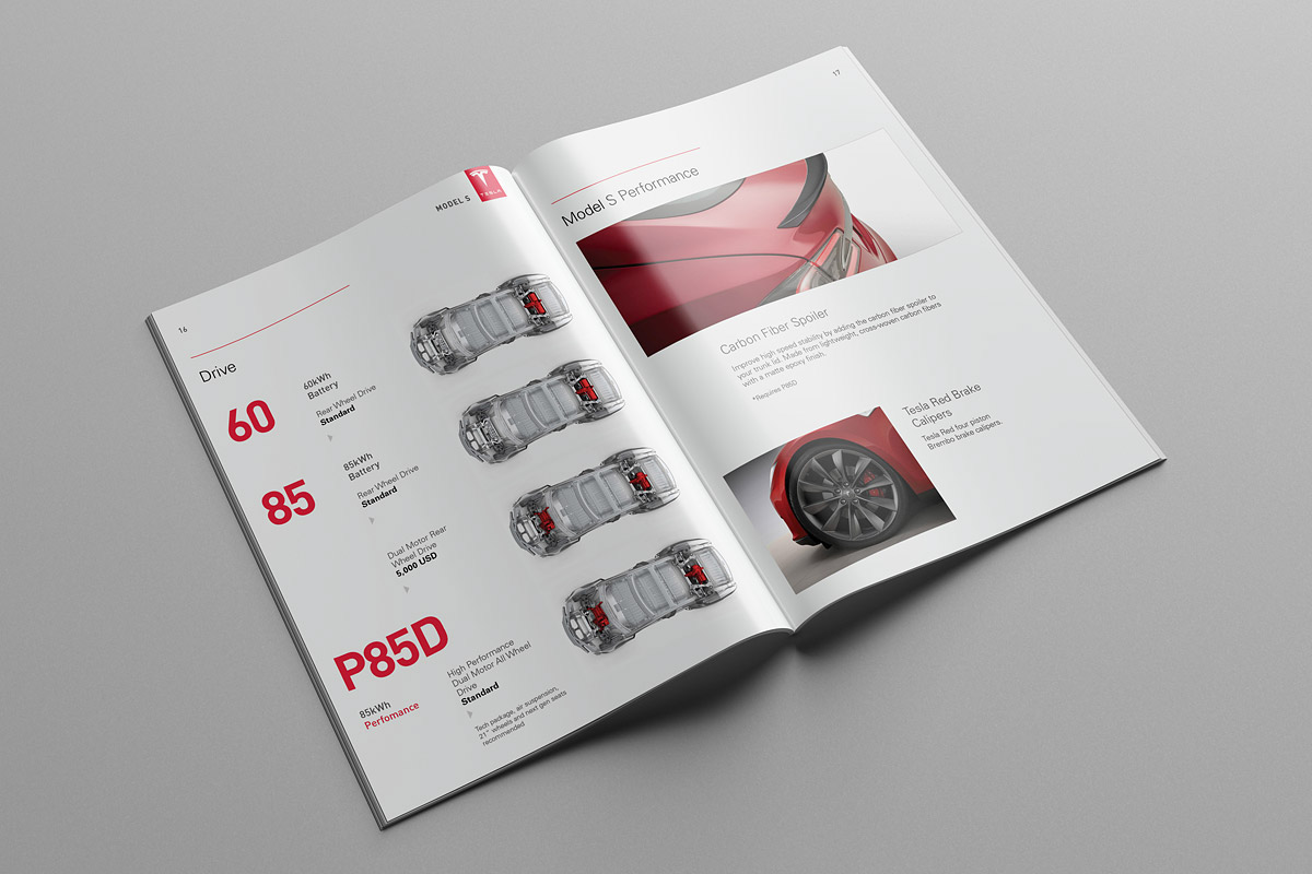 特斯拉Model S與Model XModel X汽車宣傳畫冊設計-上海畫冊設計公司