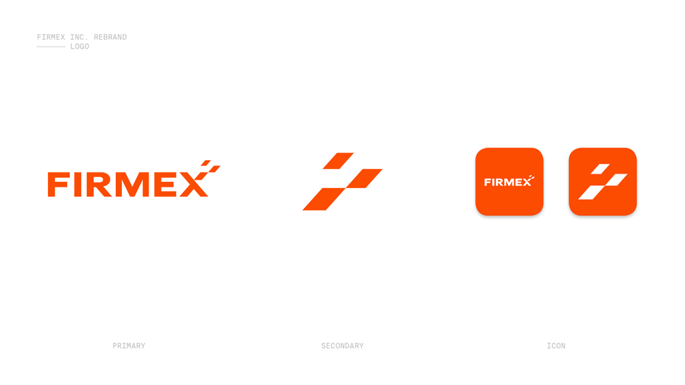 IT科技品牌創意設計：Firmex虛擬數據庫空間公司logo設計VI設計企業形象設計