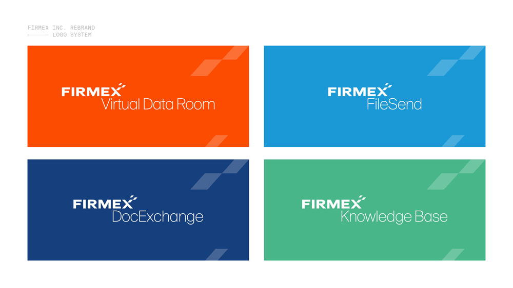 IT科技品牌創意設計：Firmex虛擬數據庫空間公司logo設計VI設計企業形象設計