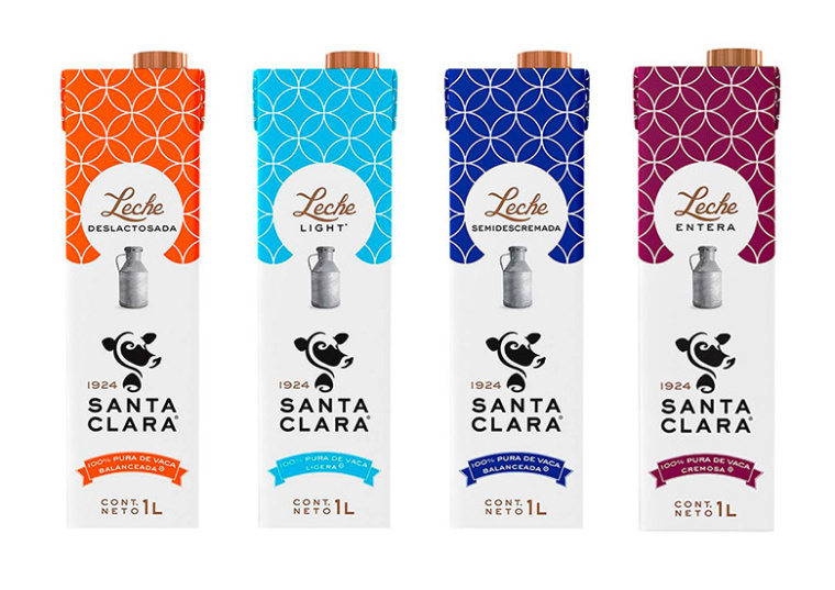 Santa Clara 乳制品品牌形象與標志重塑設計-原老包裝設計