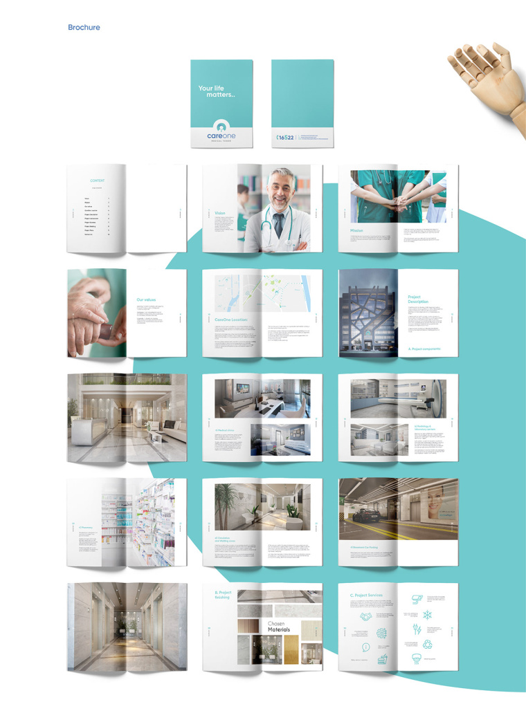 CareOne醫療機構品牌形象VI設計l-畫冊設計 CareOne醫療機構品牌形象VI設計l-畫冊設計
