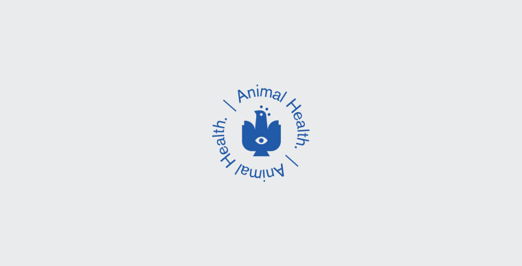 Peacock獸醫(yī)藥物品牌形象VI設(shè)計logo設(shè)計，孔雀的矢量化圖案