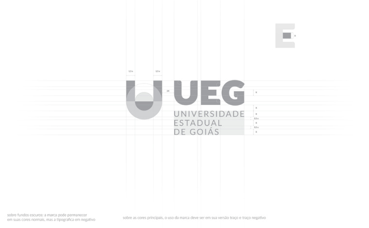 UEG戈亞斯州州立大學VI設計視覺識別形象設計-幾何字母u+圓形風格設計