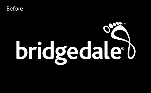 Bridgedale襪子品牌舊logo設計-上海logo設計公司