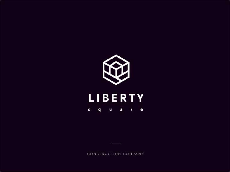 自由六邊形建筑標志設計-上海標志設計公司