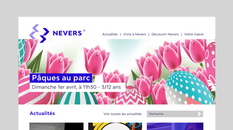 Nevers 城市品牌形象設計-網站設計