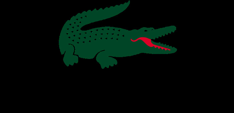 Lacoste酷的鱷魚標志logo設計