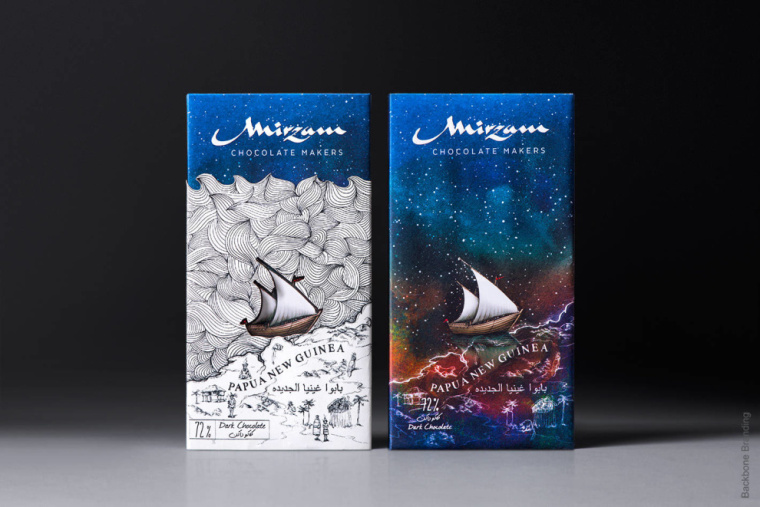 Mirzam巧克力棒包裝設計，以輕盈和獨特的夢幻插圖吸引消費者