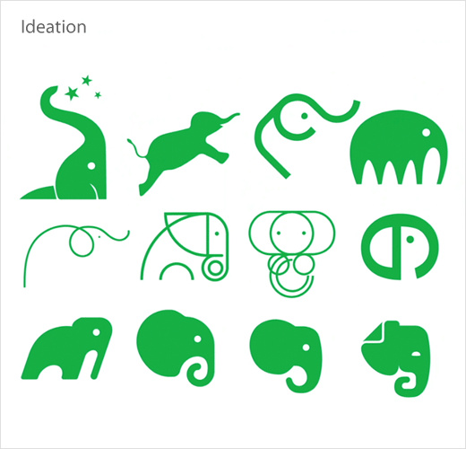 Evernote 手機軟件app新品牌形象設計