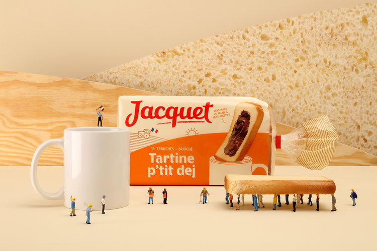 法國Jacquet袋裝面包包裝設計,展示面粉來自法國農民 法國Jacquet袋裝面包包裝設計,展示面粉來自法國農民