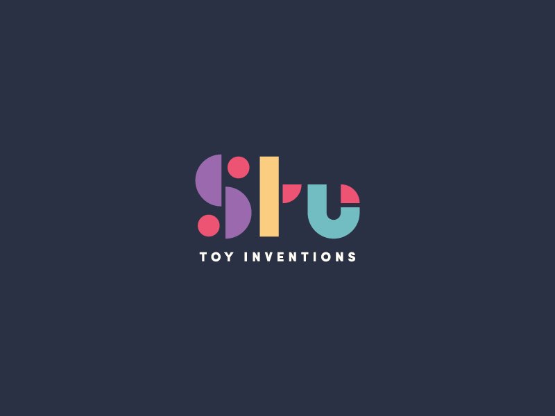  完美配色和創意造型的logo設計-Stu玩具發明