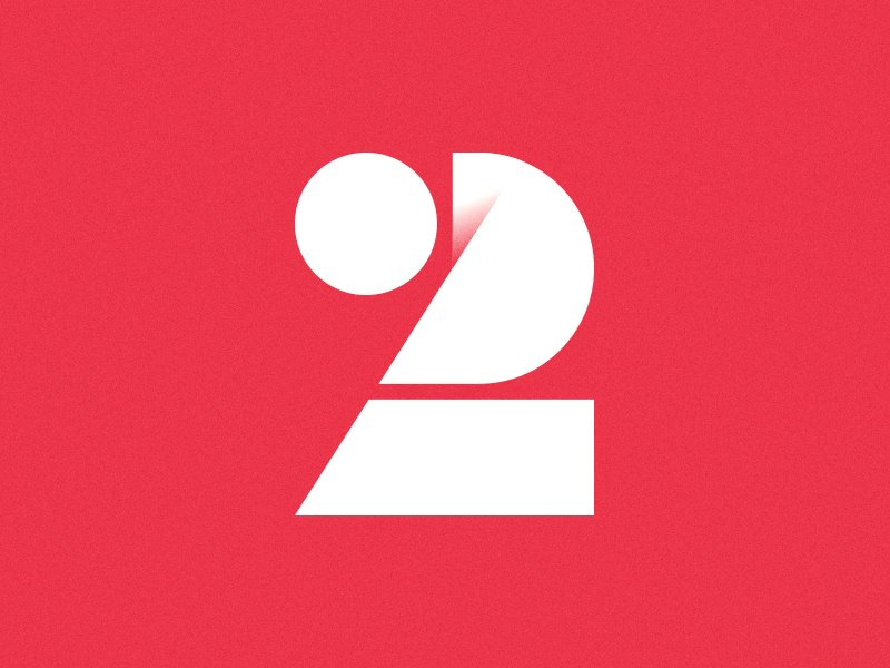 完美配色和創意造型的logo設計-兩個2