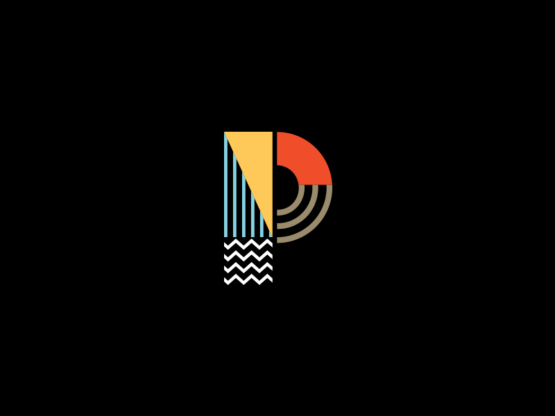 完美配色和創意造型的logo設計-Pessa