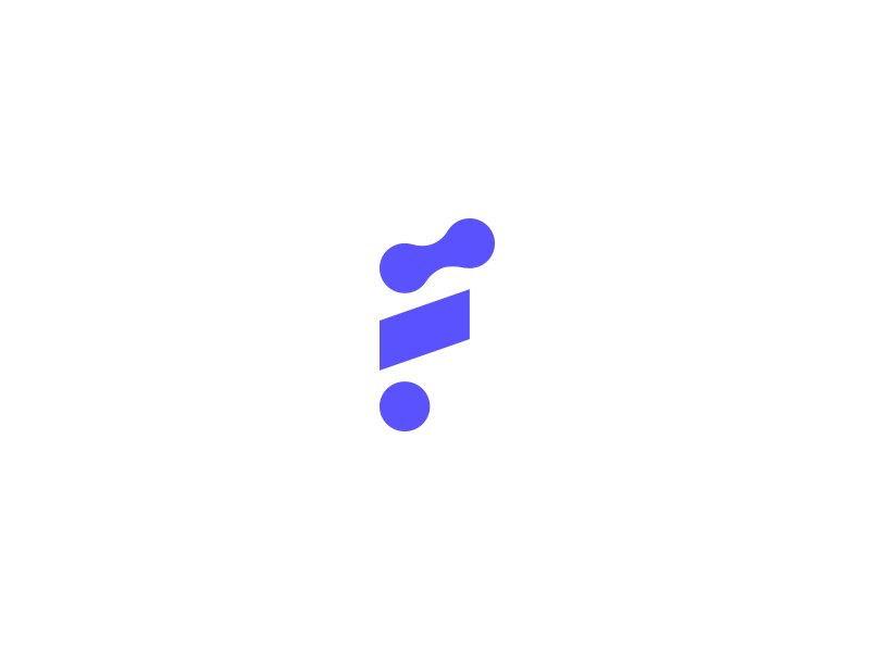 完美配色和創意造型的logo設計-F徽標