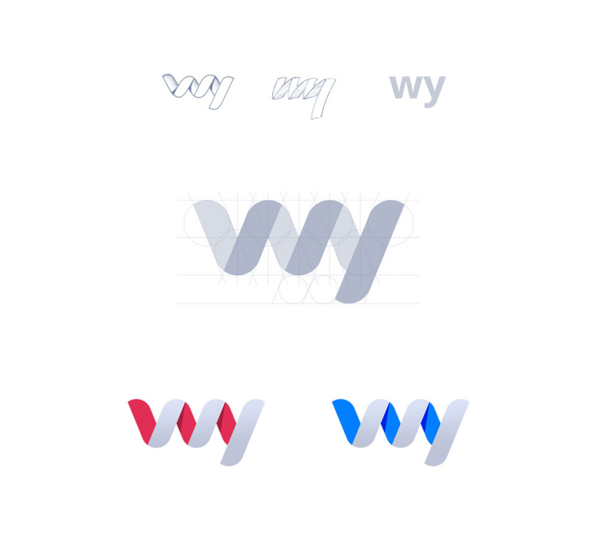 美麗和創意的平面設計想法-Wyre品牌logo設計